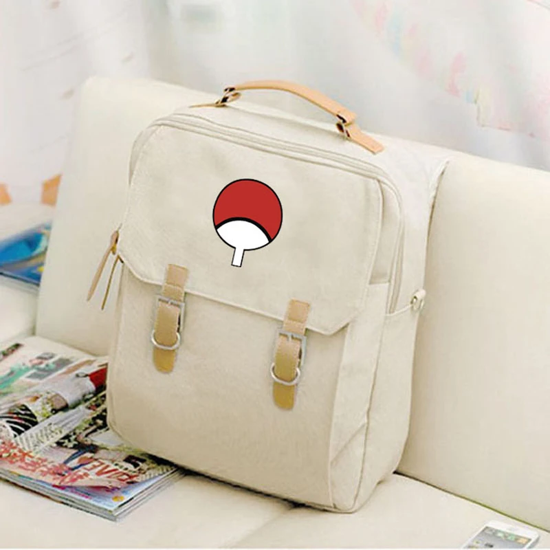 Mochila de estilo pijo de lona 2017 Anime Naruto Itachi Uchiha Fan mujeres mochilas escolares para adolescentes niñas Mochila de estilo pijo de lona 2017 Anime Naruto Itachi Uchiha Fan mujeres mochilas escolares para adolescentes niñas