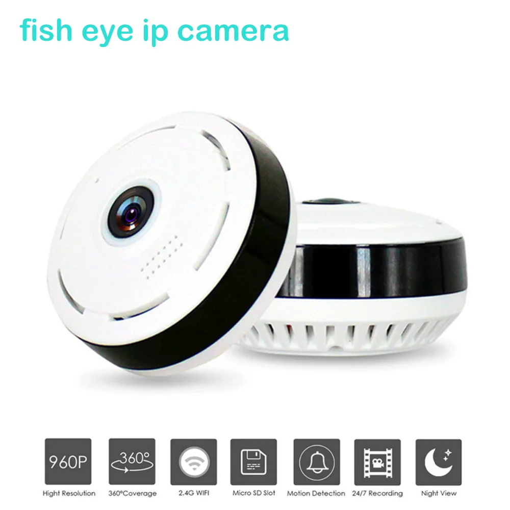 HD 960P Wifi IP Camera Home Security font b Wireless b font 360 Degree Panoramic CCTV