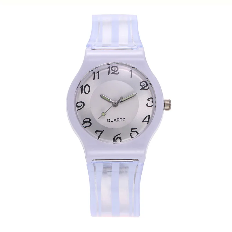 2018 New Arrival watch women Student Fashion Silicone Band Analog Quartz Round Wrist Watch Watches clock relogio feminino M21 (1)