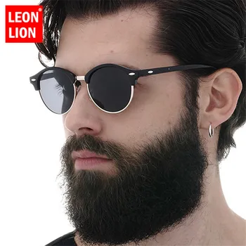 

LeonLion 2019 Mirror Polarized Sunglasses Men Brand Designer Vintage Glasses Women Driving UV400 Street Beat Oculos De Sol Gafas