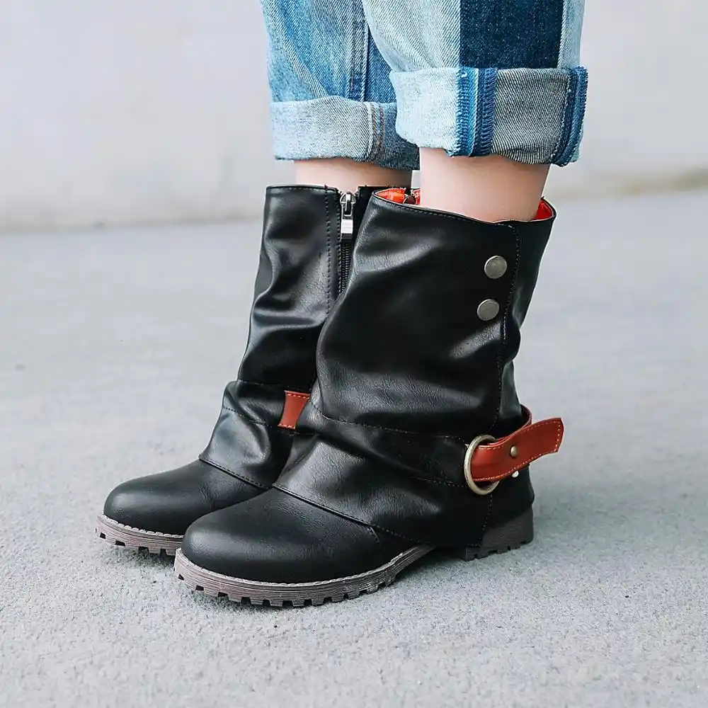 flat cowboy ankle boots