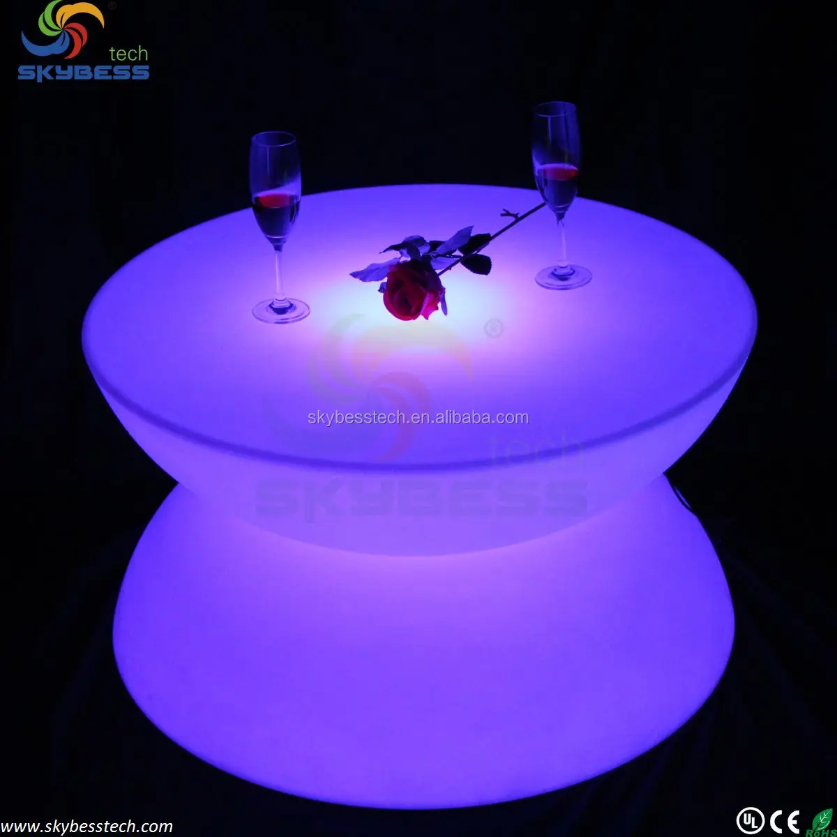 LED Table Lighting, Illuminated Bar Tables,RGB LED Bar Table SK-LF16 (D80*H44cm) free shipping 1pc