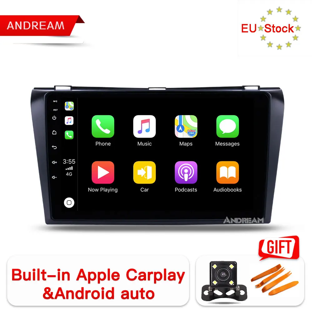 9 дюймовый IPS Android 8 1 Автомобильный DVD 2 + 32G Carplay для MAZDA 3 2004 2009 2din автомобильный