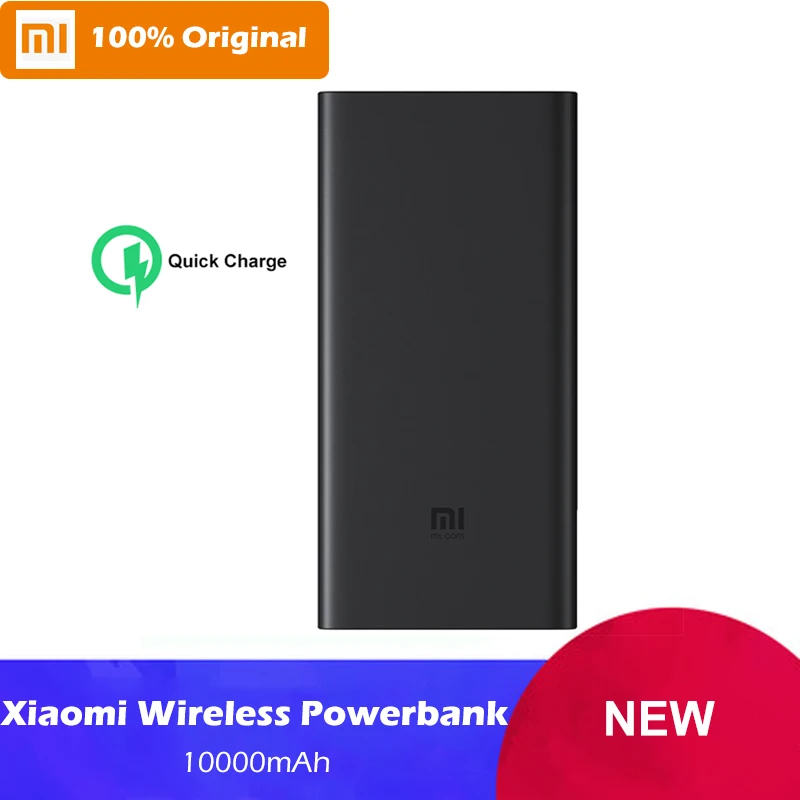 

In Stock Xiaomi Wireless Power Bank 10000mAh Qi Quick Charge Wireless Charger For iPhone Mi USB Type-C Fast Charging Powerbank