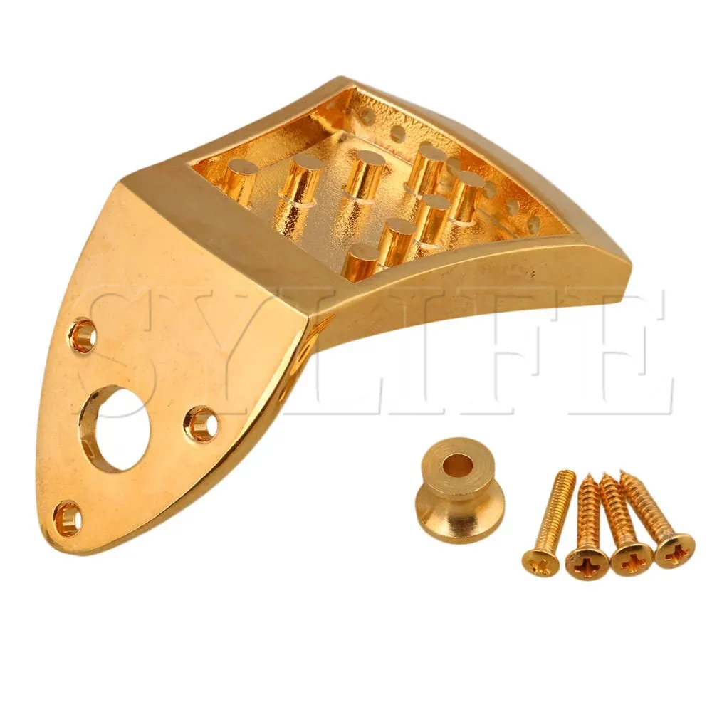 

Golden 8 String Mandolin Tailpiece Rectangle Instrument Accessories Part