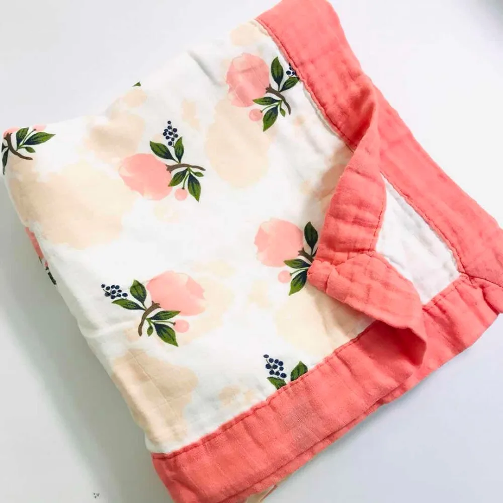 

F2 quilt four layer bamboo baby muslin blanket karitree swaddle better than Anais Baby/bamboo Blanket Infant Wrap