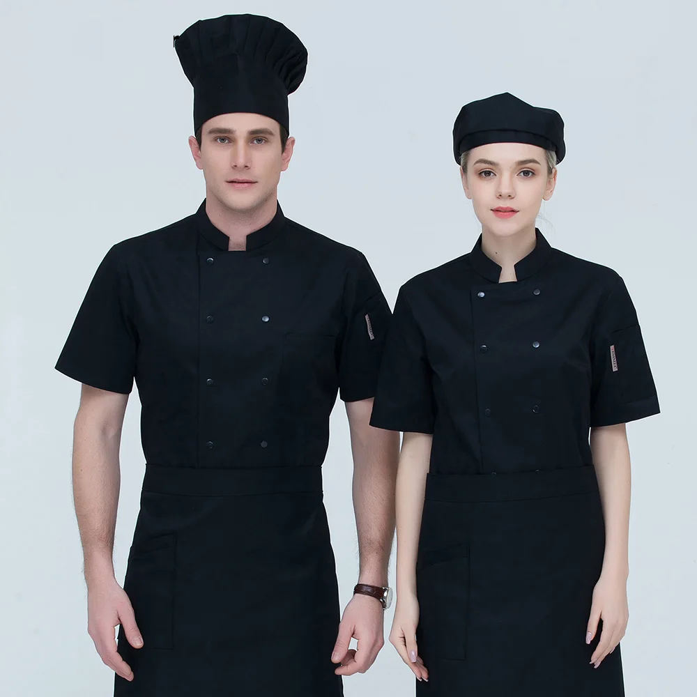 sanxiaxin sleeved men and women chef coat restaurant uniforms shirts hotel Kitchen Chef Jacket Food Service chef work clothes