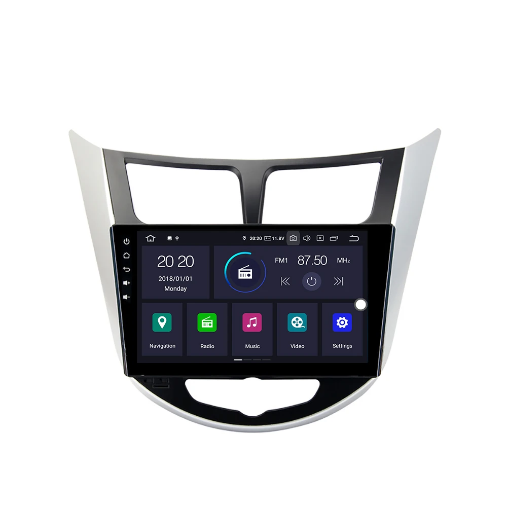 Best KOOCAVS 9" IPS Android 9.0 Car GPS Radio Player for Hyundai Verna Solaris I25 2010 2011 with 4GB+64G Multimedia 4 Best KOOCAVS 9" IPS Android 9.0 Car GPS Radio Player for Hyundai Verna Solaris I25 2010 2011 with 4GB+64G Multimedia 4