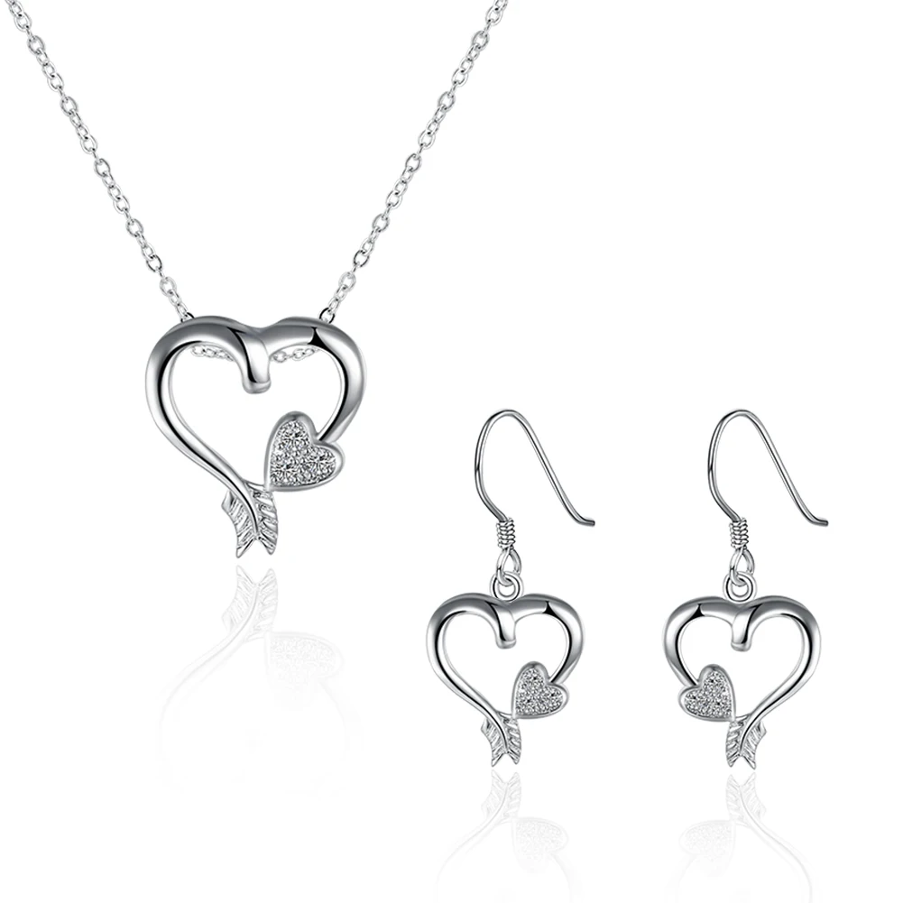 Fashion Silver Plated Jewelry Sets For Women Factory Price Hot Sell