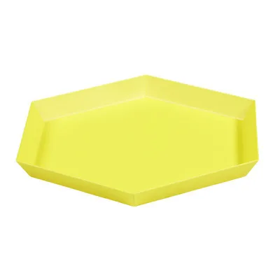 Многоугольное Ювелирное Украшение демонстрационная пластина Настольный комбинированный лоток для хранения скандинавские геометрические алмазные металлические шестигранные тарелки для торта и фруктов - Цвет: yellow M