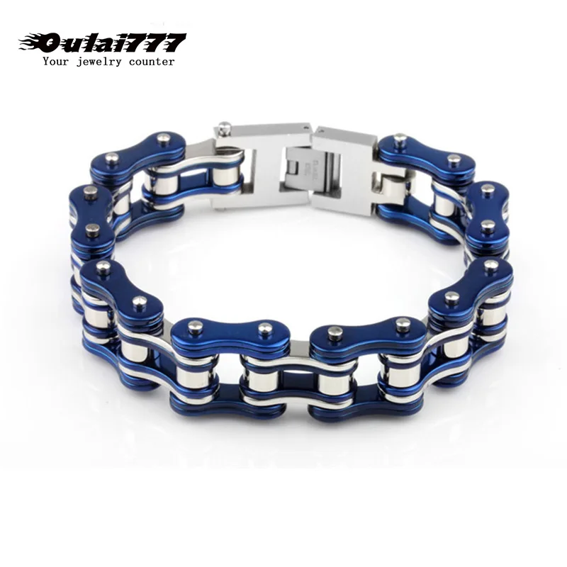 Нержавеющая сталь велосипедный мужской браслет цепочка Мужские аксессуары Мужской панк персонализированный Большой Шарм браслет цепочка на Руку rock stay