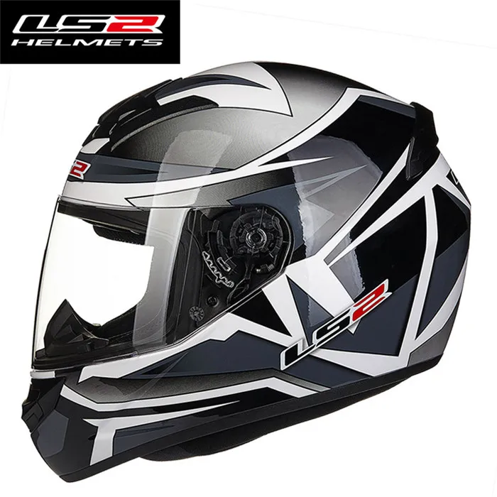 LS2 Шлемы FF352 петухи мотоцикл полный шлем Casco Capacete de motociclista скутер шлем для мужчин и женщин - Цвет: Paker Grey