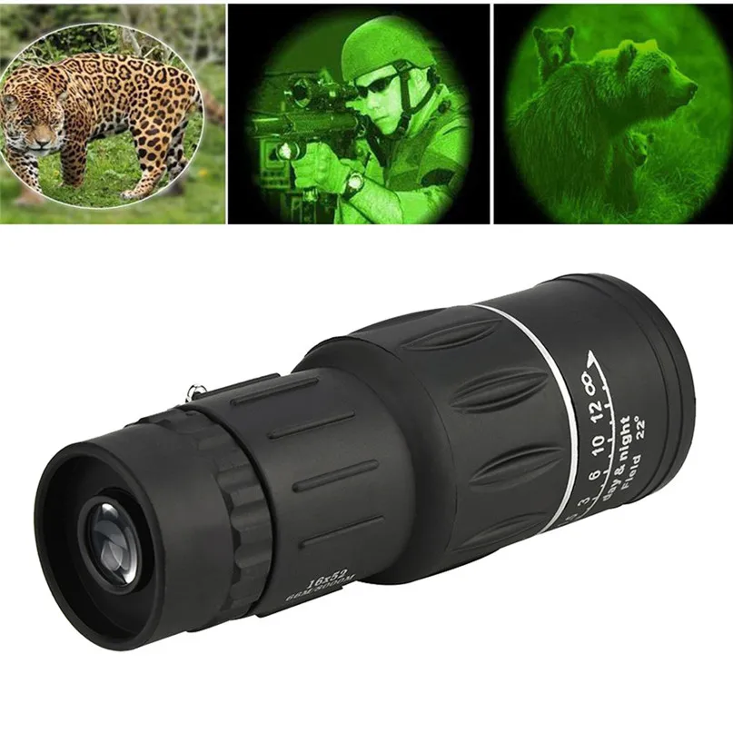 

Monocular Telescope Super High Power 16X52 Portable HD OPTICS BAK4 Night Vision full optical Monocular Telescope #2y03