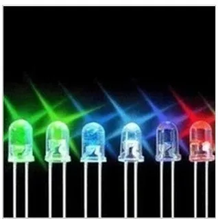 

100PCS 3MM LED light emitting diode in red, green, yellow ,blue, white 20PCS * 5 colors all 100PCS LED KIT