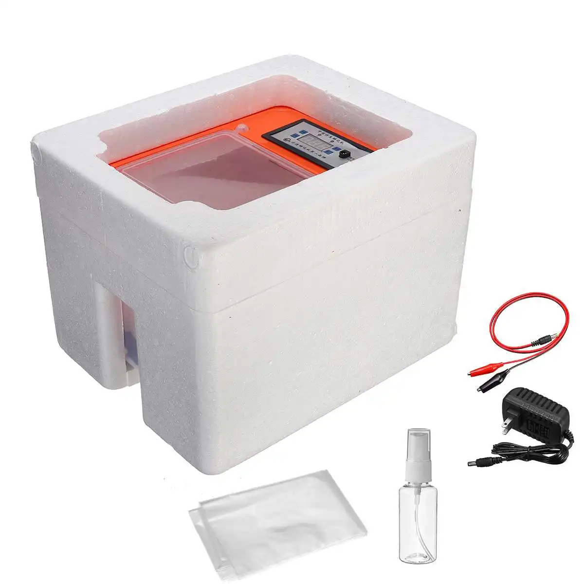 40pcs Egg Incubator Digital Automatic Cock Poultry Hatcher Temperature Control Foam + Plactic Good Insulation Performance 40pcs Egg Incubator Digital Automatic Cock Poultry Hatcher Temperature Control Foam + Plactic Good Insulation Performance