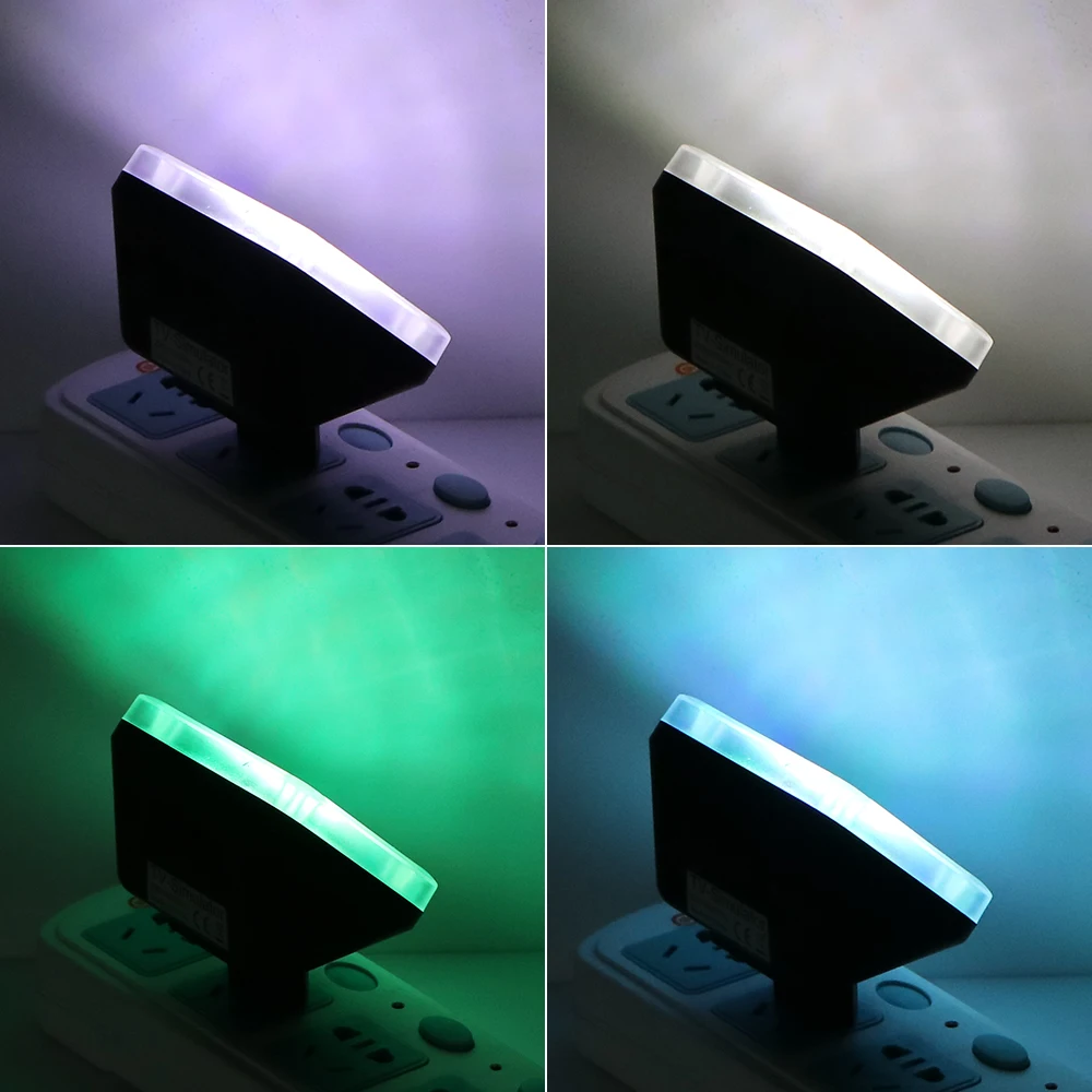 night light lamp LED USB TV Simulator Light 2W Fake TV Low Power Home Security Device Light Sensor Fake TV Simulator Anti-Burglar Security Tool bathroom night light