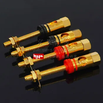 

3pcs Exquisite high-end long speaker audio pure copper terminal block speaker terminal banana plug socket welding