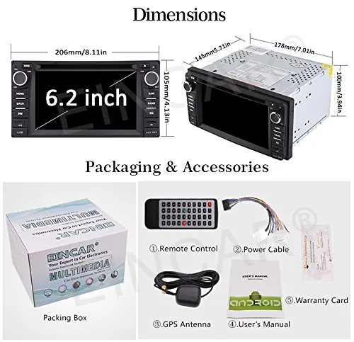 Clearance Android 6.0 Stereo 2din GPS Car gps DVD Player GPS Navigation Car Radio Stereo support Wifi 4G/3G FM OBD Vehicle GPS for TOYOTA 5