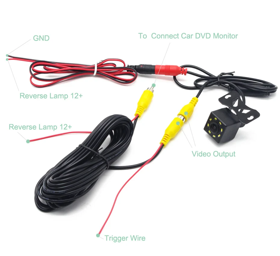 Car Rear View Camera HD Wide Angle Night Vision Waterproof 170 Degree Mini Car Camera Parking Reverse Car Rearview Mirror Camera (14)