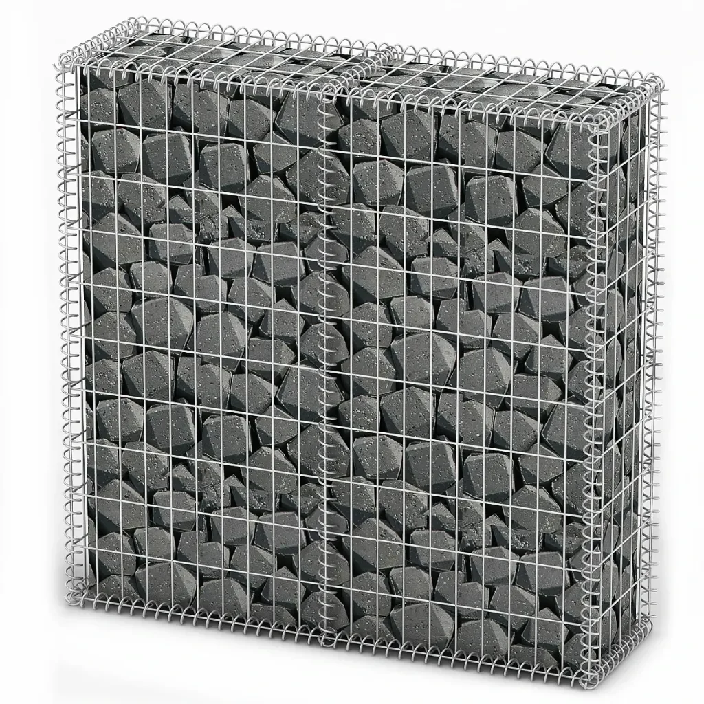 

Gabion Planter Basket with Lids Galvanized Wire 39.4"x39.4"x11.8