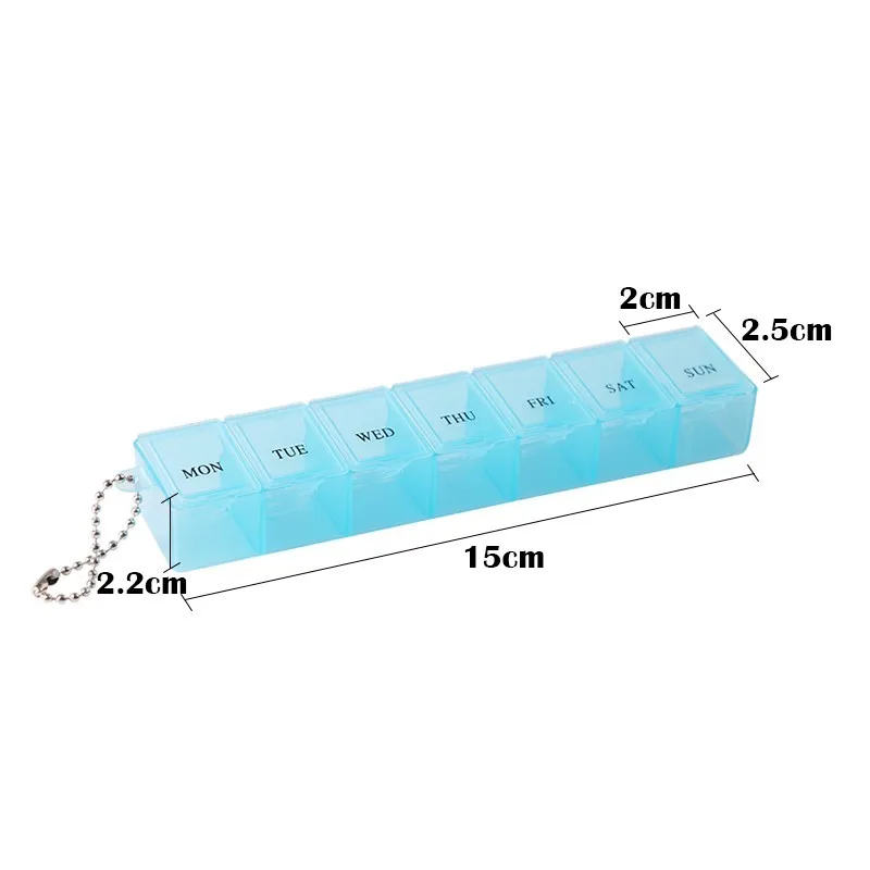 1 ряд, 7 квадратов в неделю, 7 дней, таблетка, таблетка, коробка для лекарств, держатель, органайзер для хранения лекарств, контейнер, чехол, Диспенсер, забота о здоровье