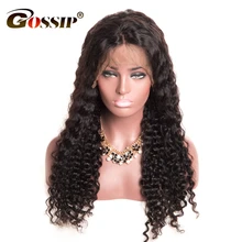 Lace Front Human Hair Wigs Wigs With Baby Hair Deep Wave Brazilian Hair Wigs For Black Women Gossip Swiss Lace Wig Non Remy