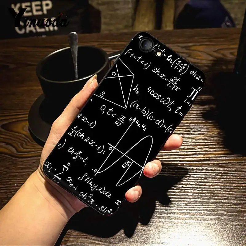 Yinuoda для iphone 7 6 X чехол с формулами математическая формула химический кремний чехол для телефона для iphone 7X6 6S 8 Plus 5 5S SE XR XS XSMAX - Цвет: 3