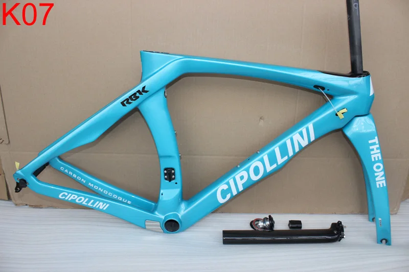 Excellent 2018 newest carbon road bike frame black grey Cipollini RB1K THE ONE Carbon Road Frame free shipping di2 bike carbon road frame 27