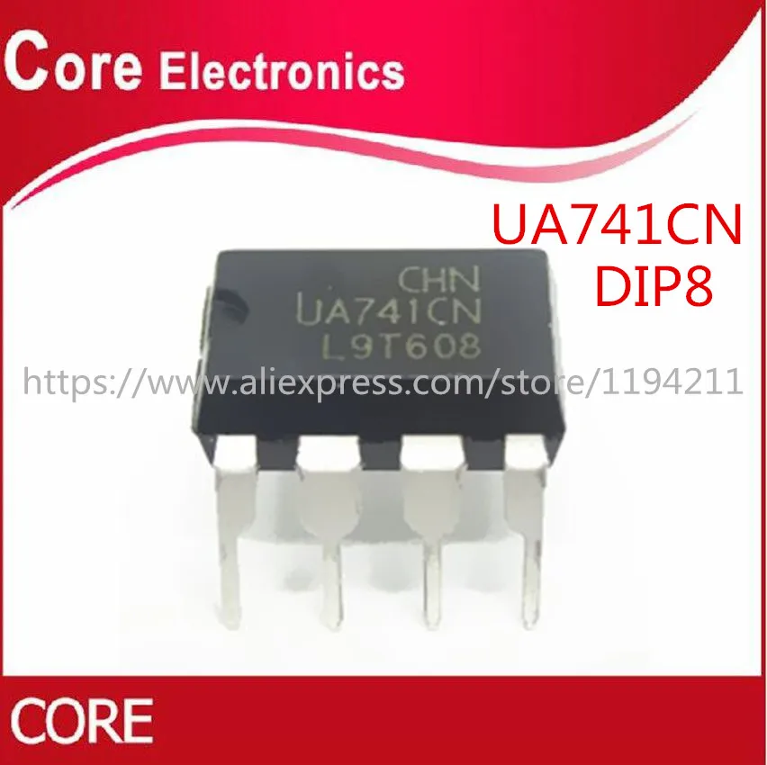 

100pcs DIP8 IC UA741CN UA741CP UA741 LM741 741 Best quality