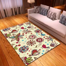Nodic 3D Flower Print Carpet Rug For Home Living Room Bedroom Kid Room tapete Modern Large Area Rug Anti-Slip Blanket Floor Mat