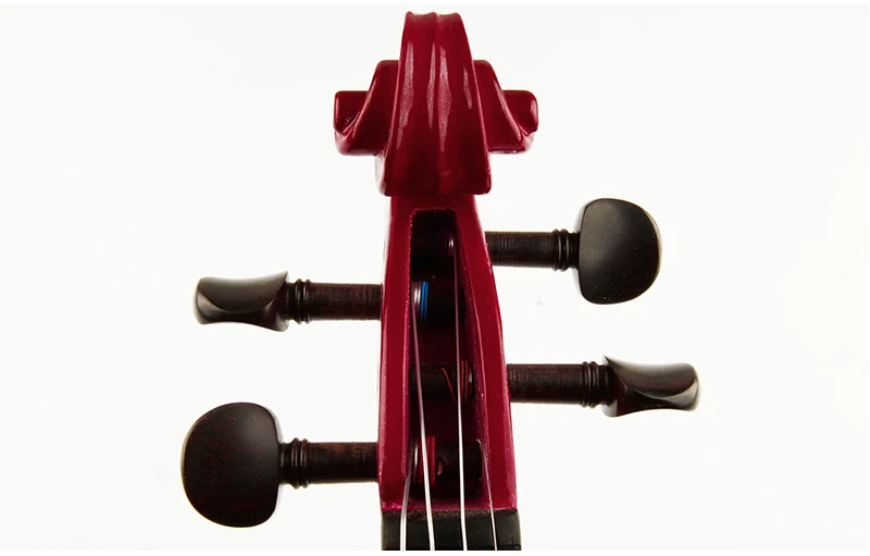 4/4 деревянная электрическая скрипка, красные музыкальные инструменты, высокое качество, струнный инструмент из черного дерева, подходит для начинающих и любителей музыки