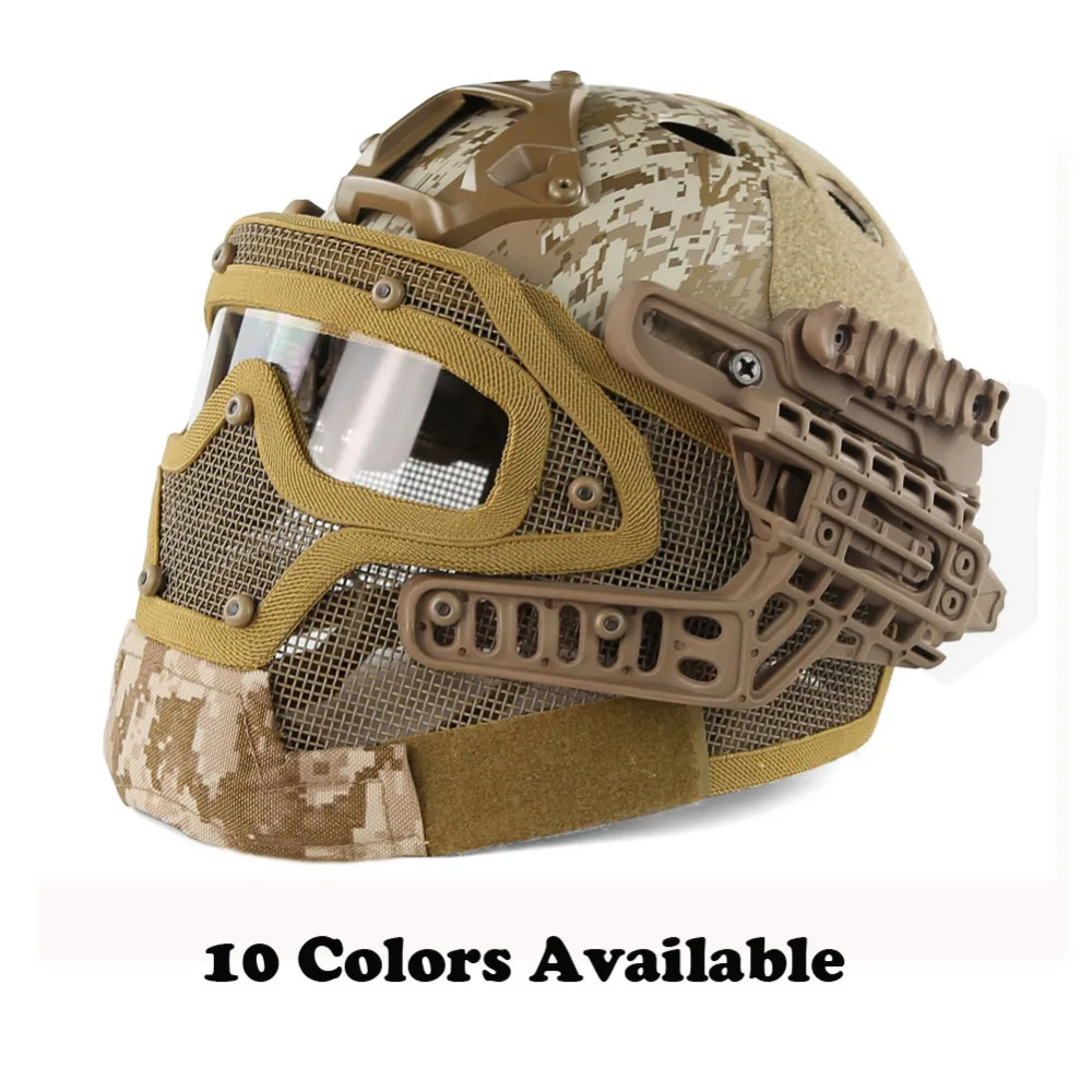Wosport G4 System Set Tactical Airsoft Helmet For Military Paintball