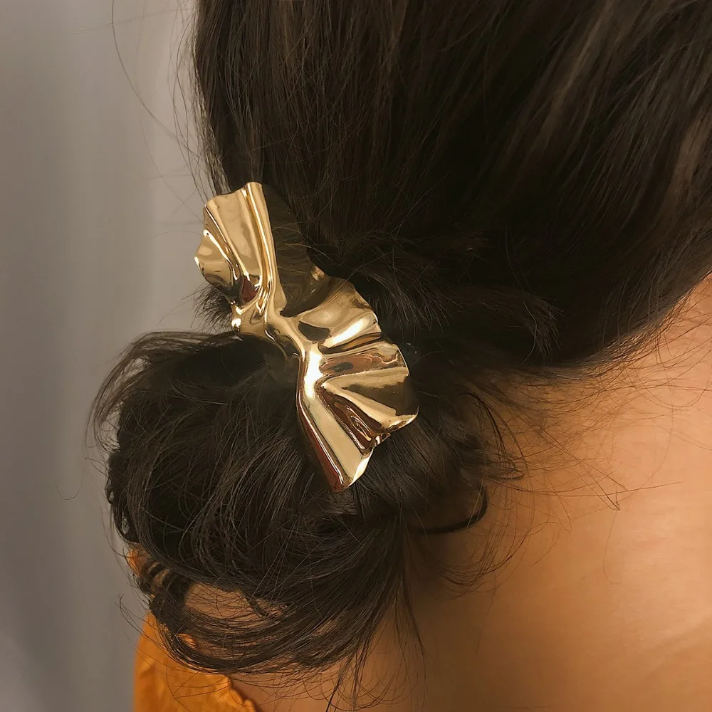 

1PCS Vintage Geometric Irregular Hair Clips Metal Gold Color Beach Starfish Shell Conch Hairpins For Women Hair Accessories