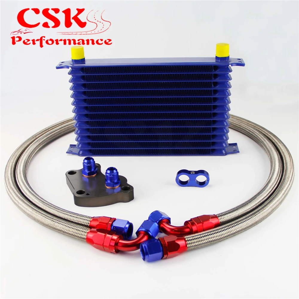 Комплект масляного радиатора AN10 Trust 13 рядов 262 мм подходит для BMW Mini Cooper R53 Supercharger
