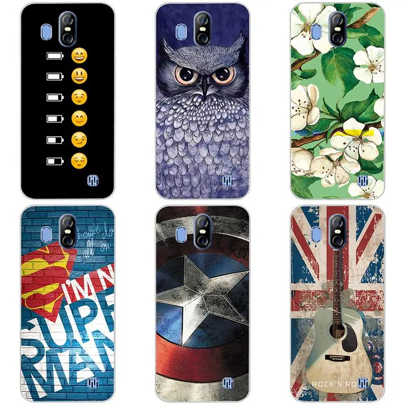 

Soft Silicon phone case cover For Homtom S16 phone shell Colorful printing design Painted Soft TPU case shell Flower
