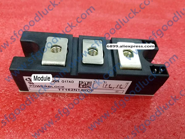 TT162N14KOF Тиристор для регулировки фазы модуль 1400V 162A Вес: typ. 310g | Электронные