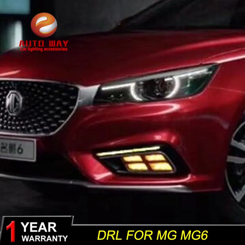 Бесплатная доставка 12В 6000 К LED DRL дневные ходовые огни чехол для MG6 MG 6 2018