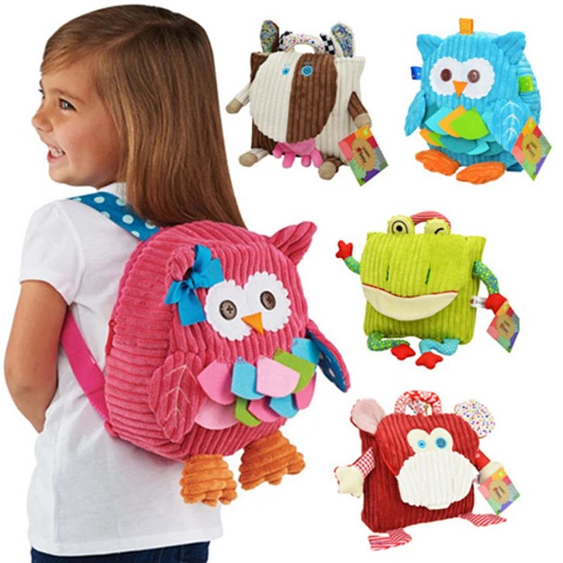 5 стилей Sozzy объемный милый животный плюшевый Детский рюкзак на плечо мультфильм школьные сумки Сумка для еды