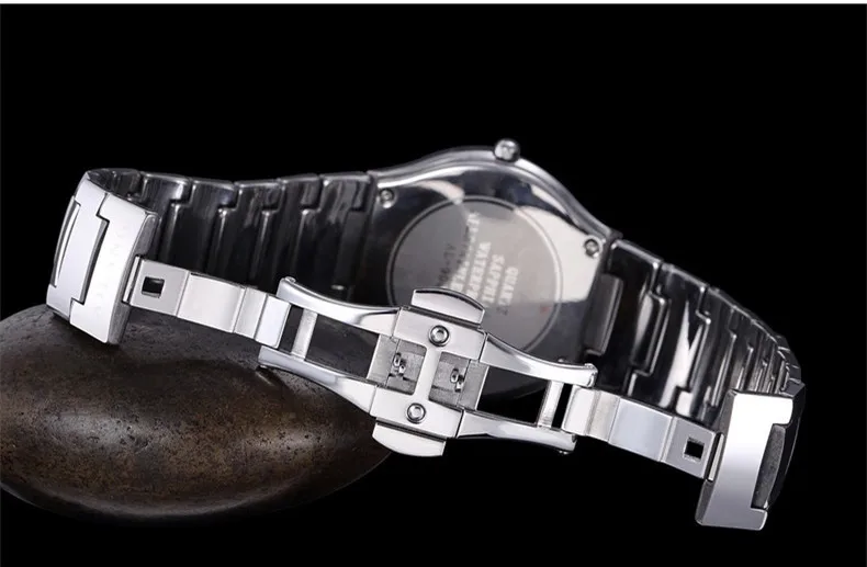 Модные Бизнес стильный любителей Вольфрам сталь наручные часы AILANG кварцевые для мужчин для женщин календари платье часы аналоговый Relojes