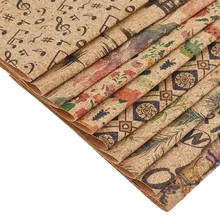 Ретро Корк А4 ручная стеганая ткань для рукоделия женская сумка для одежды Декор бант аксессуары поставки