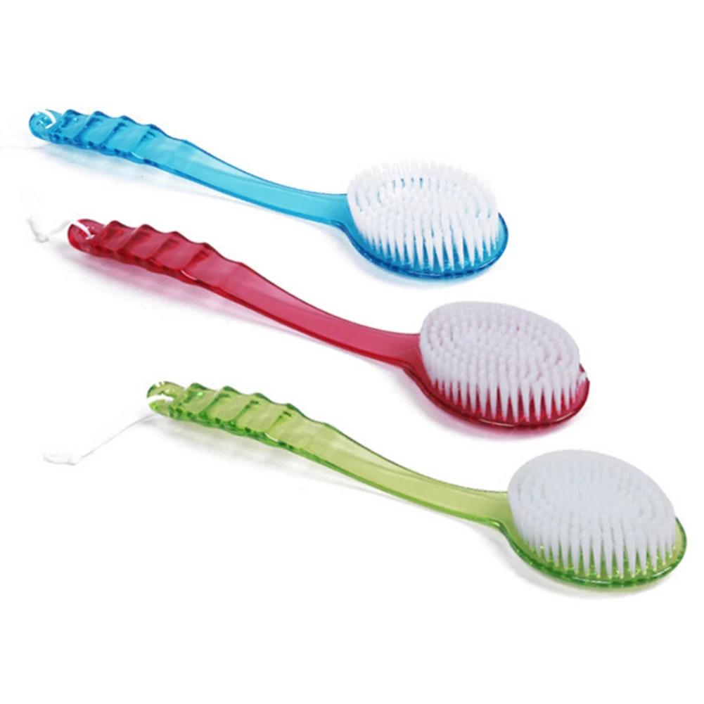 Long Handle Bath Brush Scrub Skin Massage Health Care Shower Reach Feet