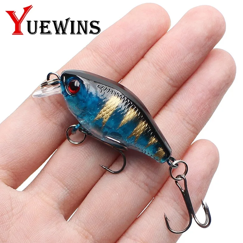 Yuewins 45 мм 4 г Crankbait приманка для ловли рыбы твердая Пластик приманки 3D глаза