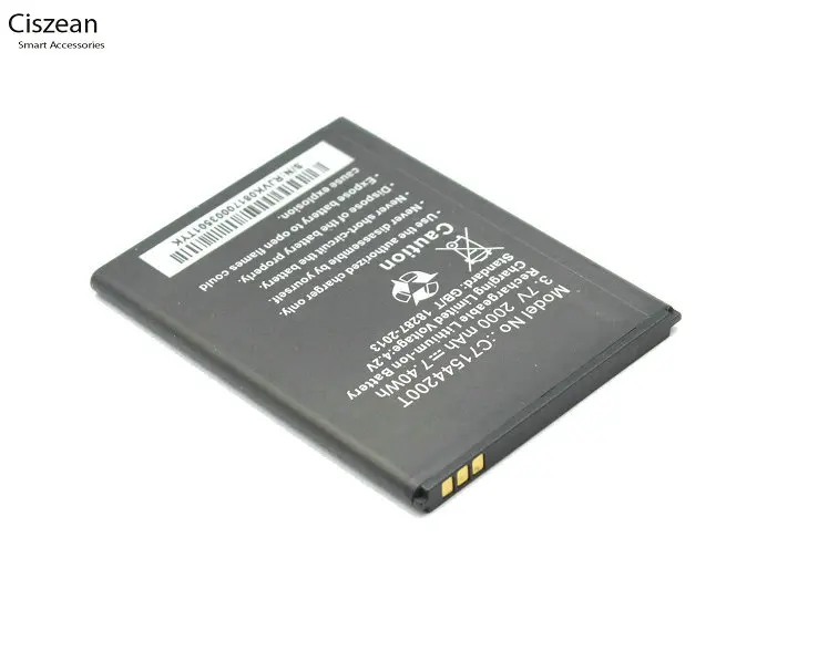 Умное зарядное устройство Ciszean C71544200T 2000 мач/вт/ч универсальное для BLU Studio G D790L D790U