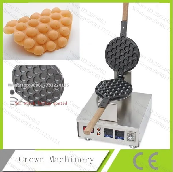 

With Two Independently Temperature Control System Non Stick Egg Aberdeen Machine; Egg Puff Waffle Machine