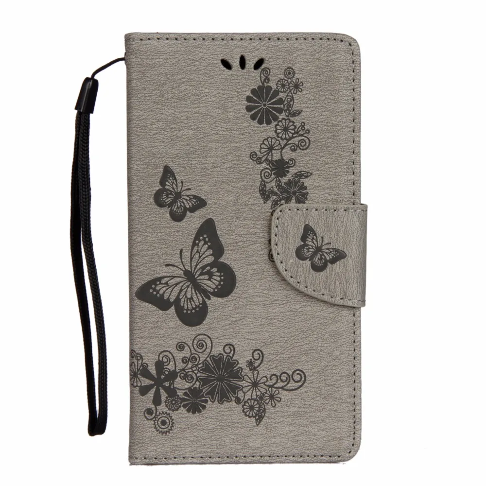 Leather Case For Sony Xperia L1 Fundas Cover Butterfly Flip wallet Phone Bag coque | Мобильные телефоны и аксессуары