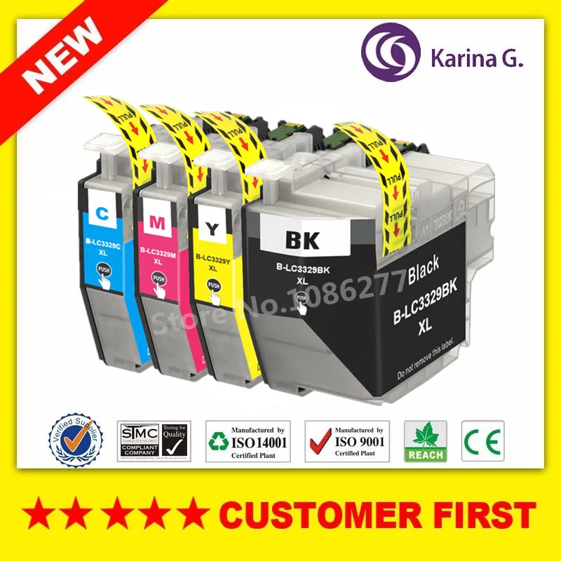 

Compatible for Brother LC3329 lc3329xl ink Cartridge suit for Brother MFC-J5930DW MFC-J6935DW Printer