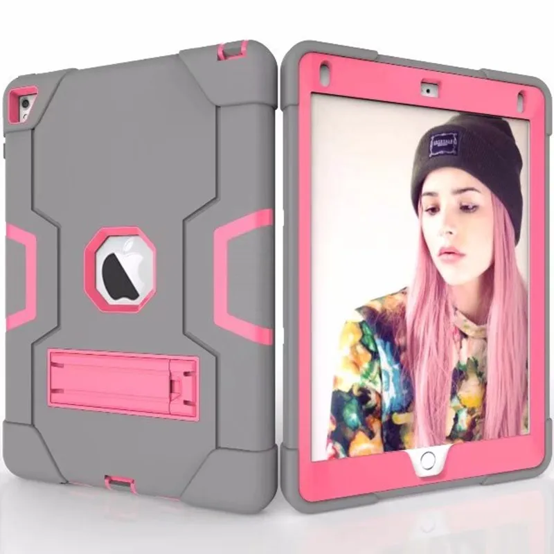 10 шт./latestmodels fashionsiliconecasefor ipad6/pro9.7 Роскошные shockproof360fullbody Защитная крышка Панцири защитник Жёсткие чехлы