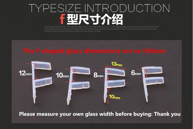 2 м индивидуальный заказ душ Для ванной комнаты бескаркасные балкон проект Фиксаторы уплотнительной ленты для на возраст 6, 8, 10, 12 лет мм Стекло Экран Уплотнители двери, окна