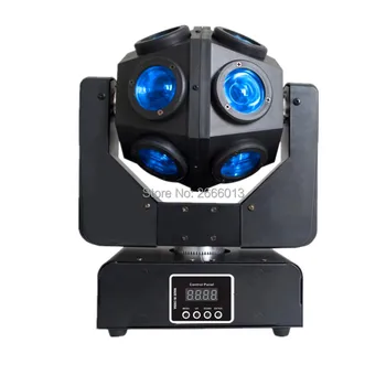 

12X10W RGBW LED Beam Infinite Football Moving Head Light DMX512 Unrestricted Rotation Beam Stage Light Good For Disco DJ Party