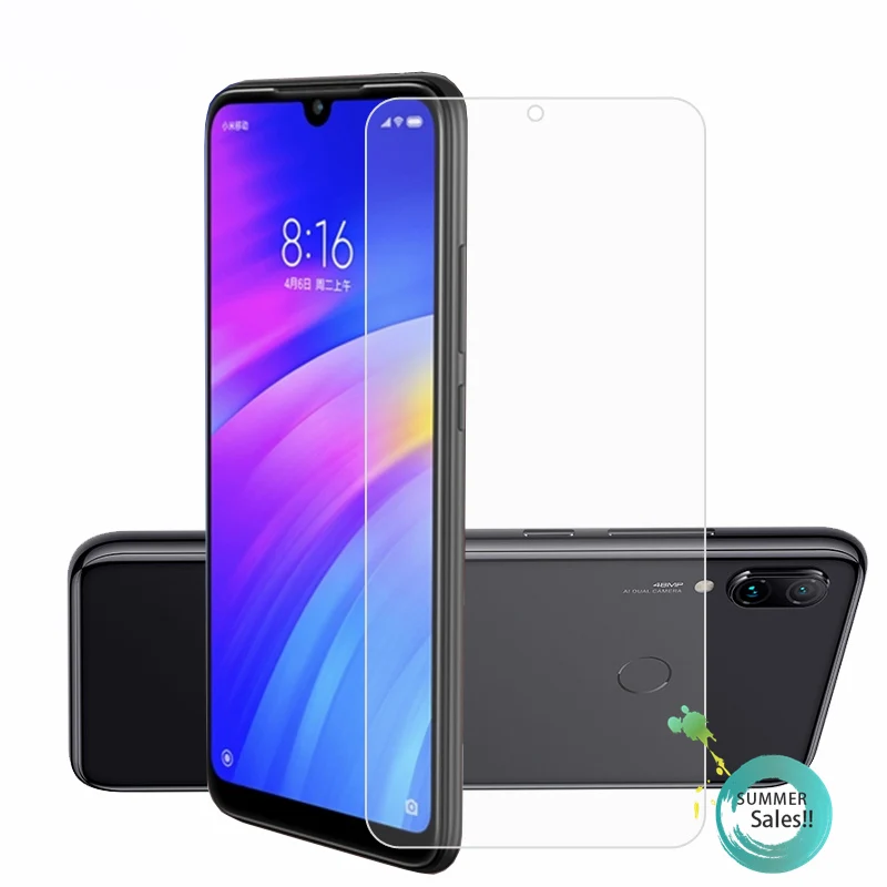 2 шт Стекло Xiaomi Redmi 7 Защита экрана закаленное стекло для стеклянная пленка